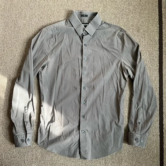 slim solid stretch cotton 1mx dress shirt Amazon.com: EXPRESS Men's Slim Cotton Stretch 1MX Dress Shirt - Solid  Button-Up, Easy Care